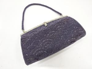 アンティーク　ビーズ　ハンドバッグ